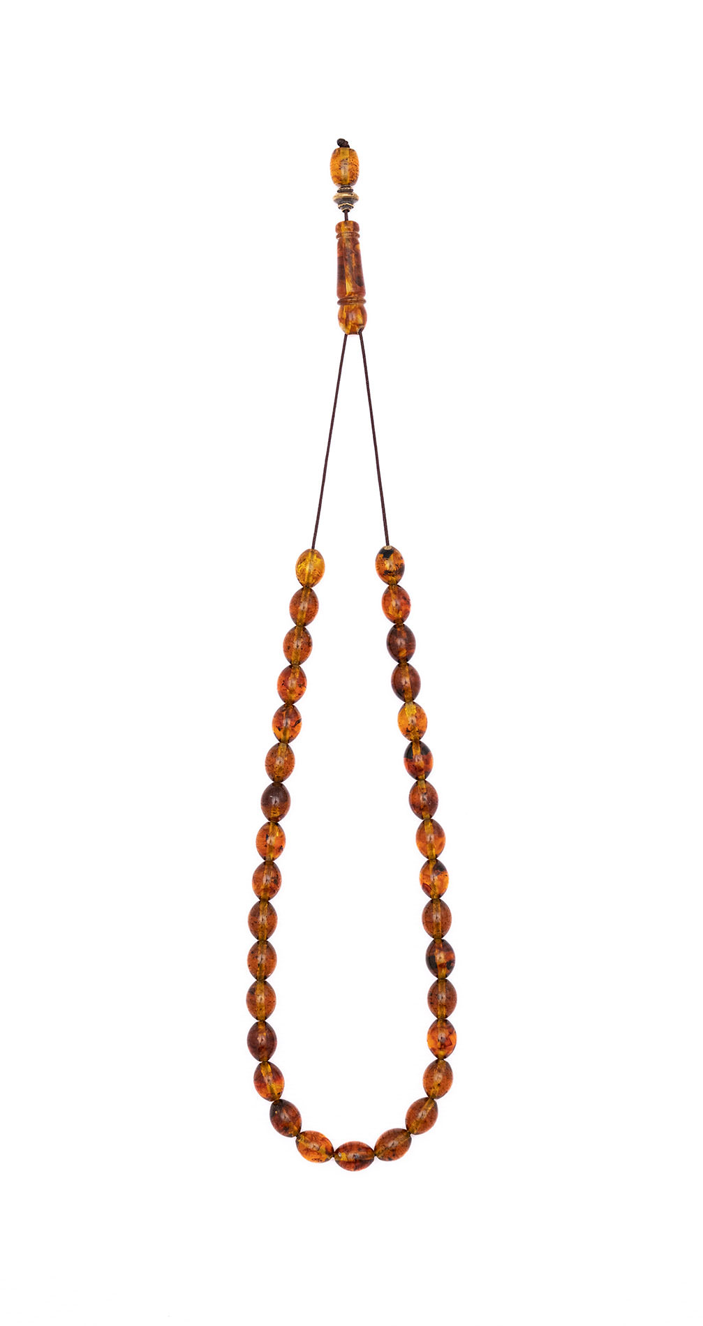 Baltic Amber under pressure and heat (Ambroid) 33 beads